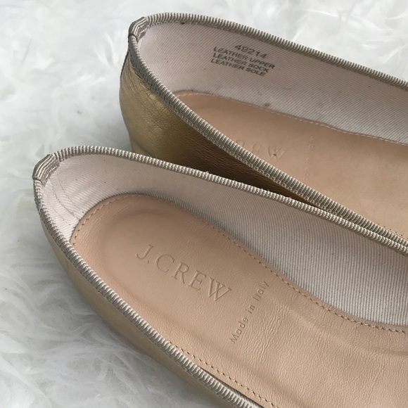 🥂2/$60 SALE🥂NWOT J. Crew Gold Ballet Flats - 7 - Picture 3 of 8